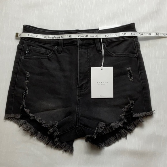 KanCan faded black high rise cutoff - Picture 8 of 9